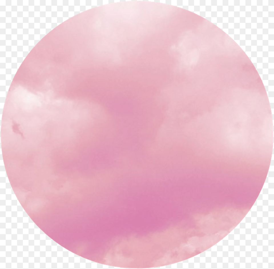 Pink Clouds Cloud Pinkaesthetic Aesthetic Pinkicon Aesthetic Circle Pink, Nature, Outdoors, Sky, Sphere Free Transparent Png