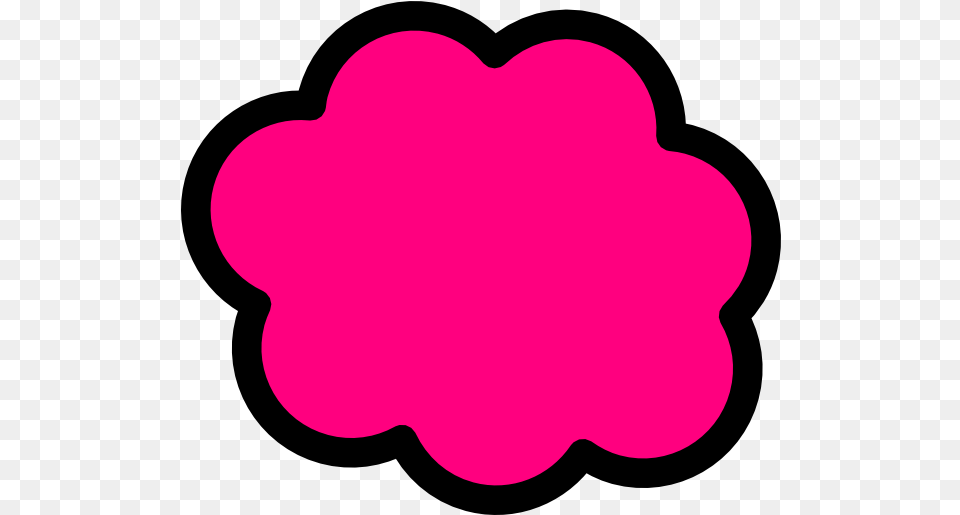 Pink Clouds Transparent Collections Cartoon Picture Of Pink, Flower, Petal, Plant Free Png Download