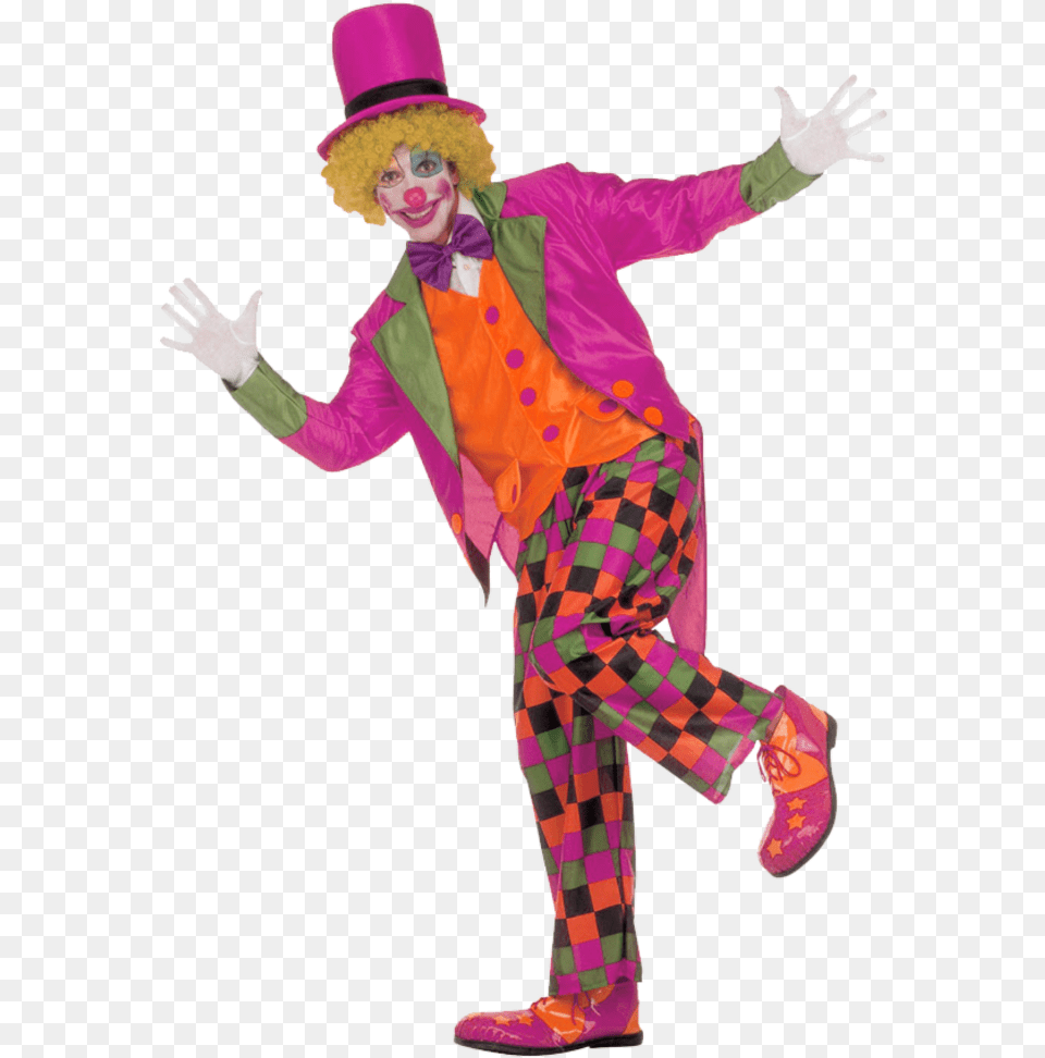 Pink Clown Transparent Background Transparent Clown, Performer, Person, Face, Head Free Png