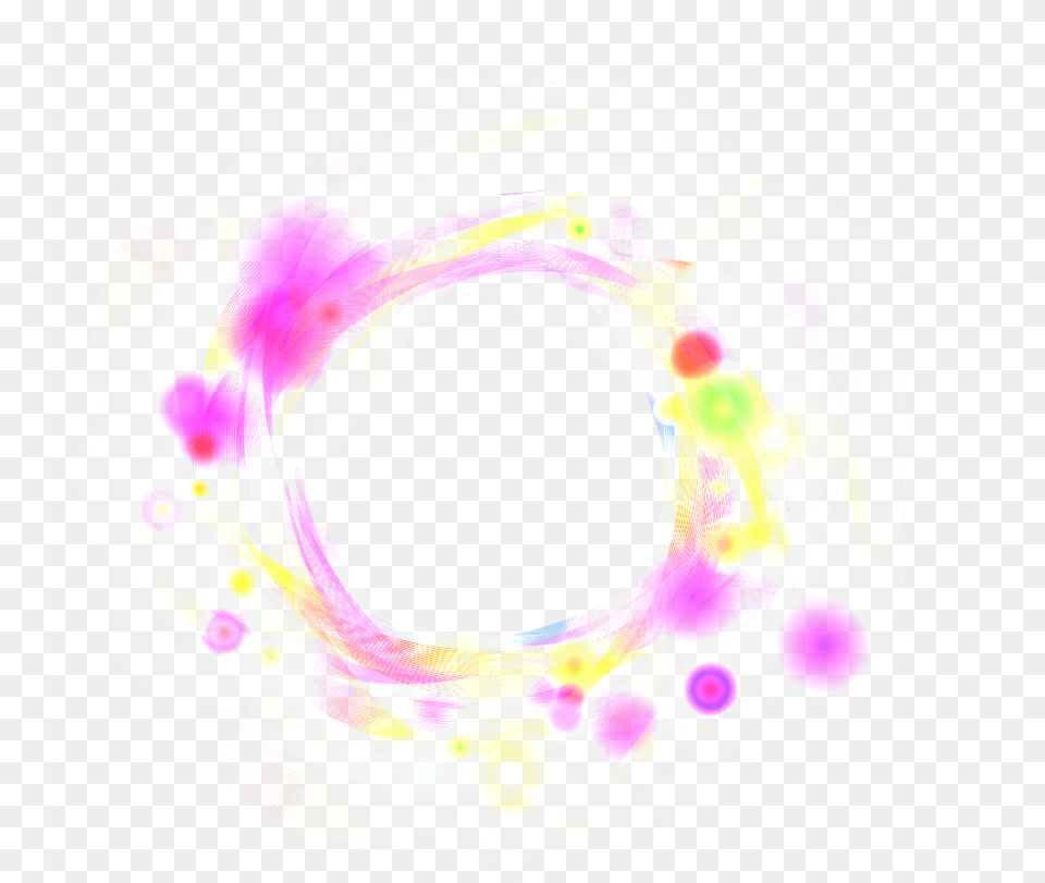 Pink Color Effect Circle Image Effect Colour Light, Purple, Pattern, Accessories, Ornament Free Transparent Png