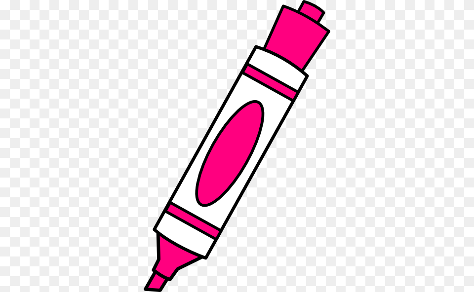 Pink Color Marker Clip Art, Crayon, Dynamite, Weapon Free Png Download