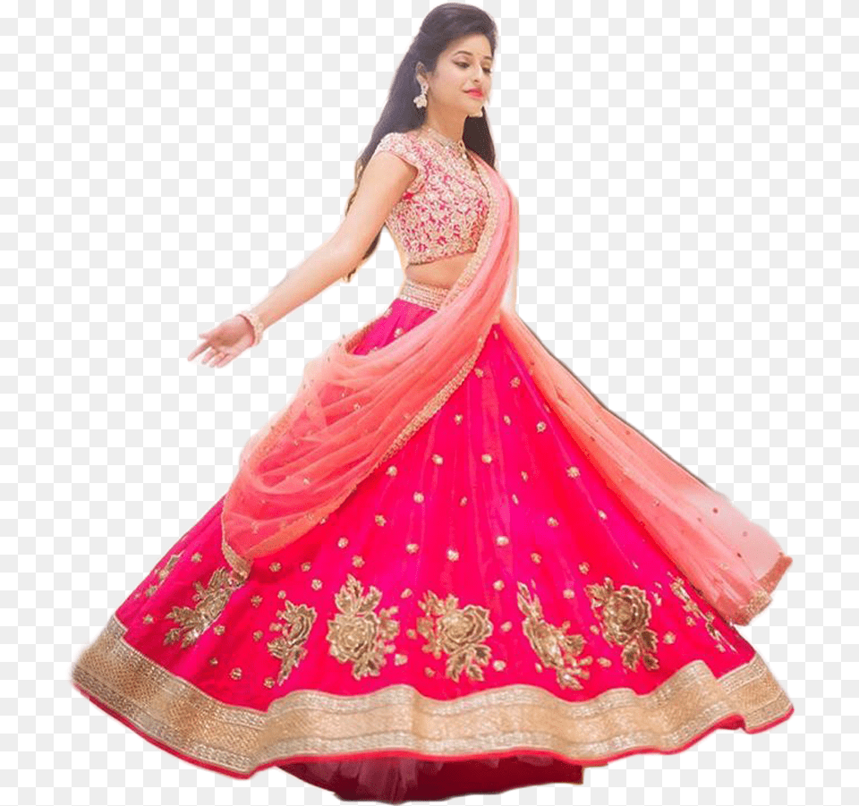 Pink Colour Lehenga Choli, Formal Wear, Wedding Gown, Clothing, Wedding Png