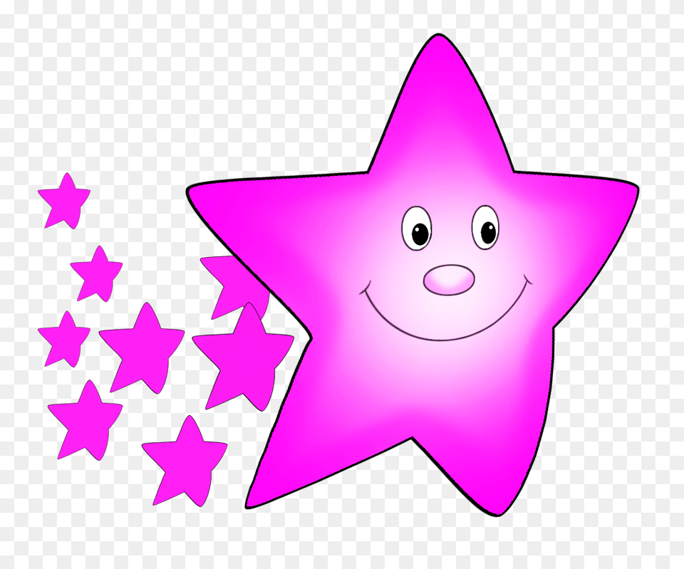 Pink Comet Clipart Clipart Clip Art, Star Symbol, Symbol, Purple Png