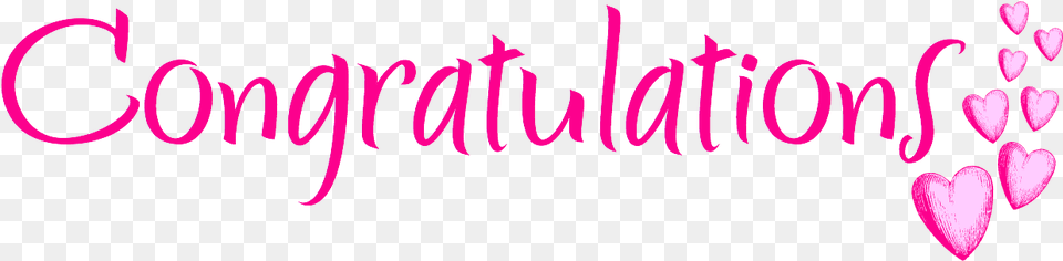 Pink Congratulations, Purple, Text Free Png Download