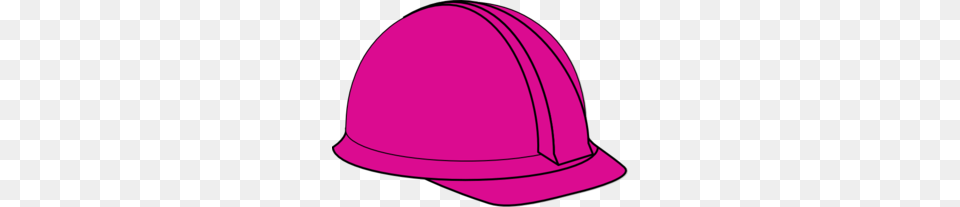 Pink Construction Hard Hat Clip Art, Clothing, Hardhat, Helmet, Baseball Cap Png