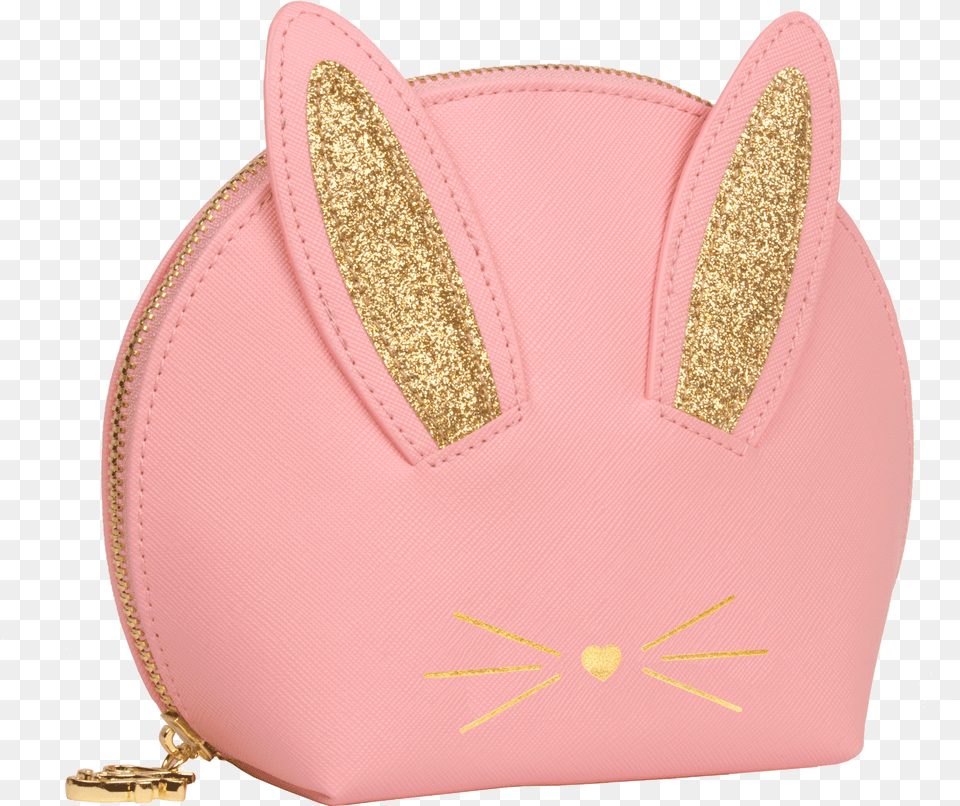 Pink Cool Not Cruel Bunny Makeup Bag Cosmetics, Accessories, Handbag, Purse Png