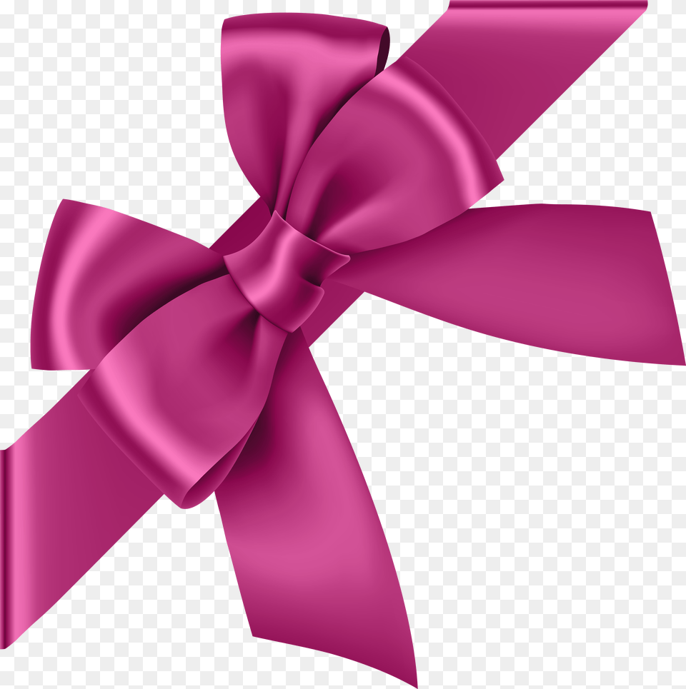 Pink Corner Bow Transparent Clip Art Imageu200b Gallery, Accessories, Formal Wear, Purple, Tie Png