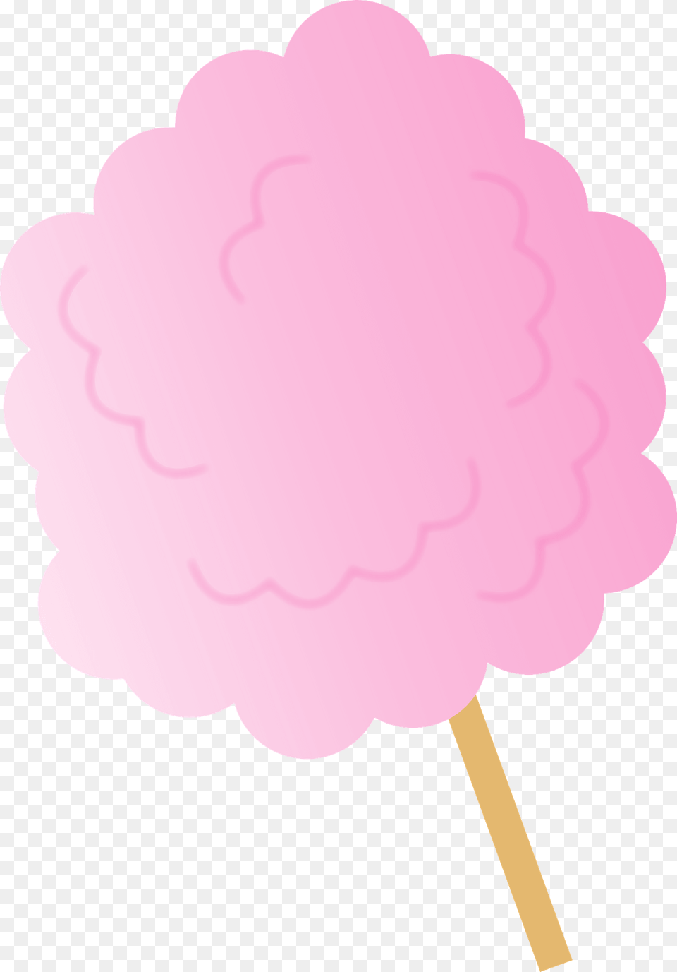 Pink Cotton Candy On S Stick Clipart, Food, Sweets, Flower, Plant Png