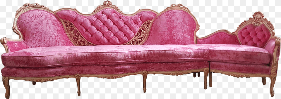 Pink Couch Pink Velvet French Provincial Hot Pink Hollywood Sofa Pink Velvet Free Png