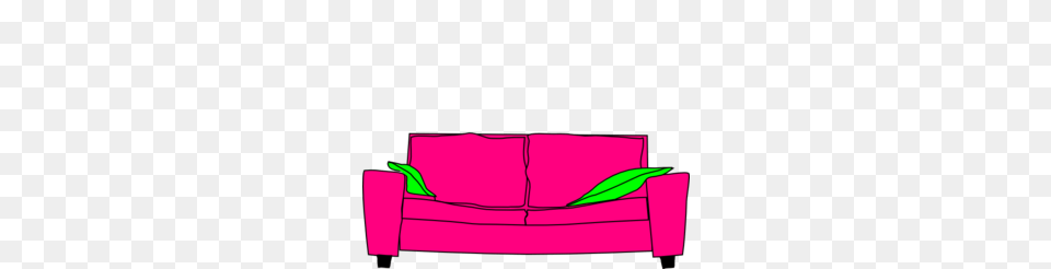 Pink Couch With Pillow Clip Art, Furniture, Cushion, Home Decor Free Transparent Png
