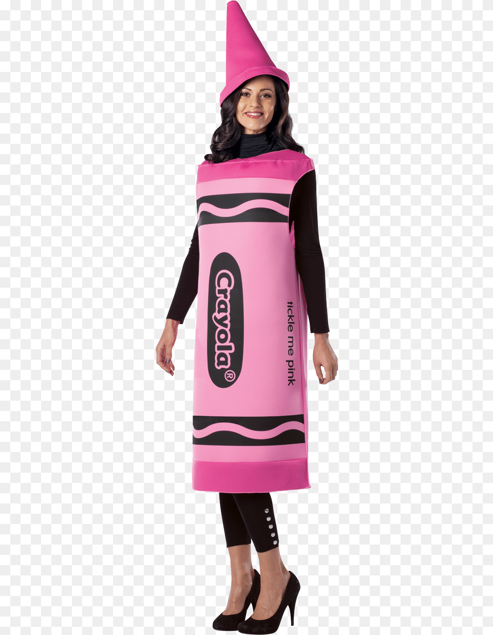 Pink Crayon Costume, Adult, Person, Hood, Woman Free Transparent Png