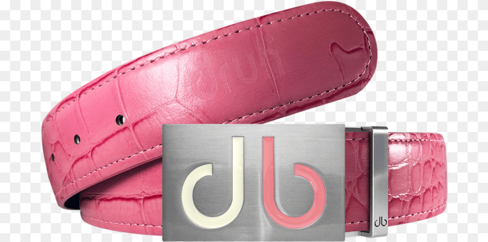 Pink Crocodile Textured Leather Belt With Buckle Belt, Accessories, American Football, American Football (ball), Ball Png Image