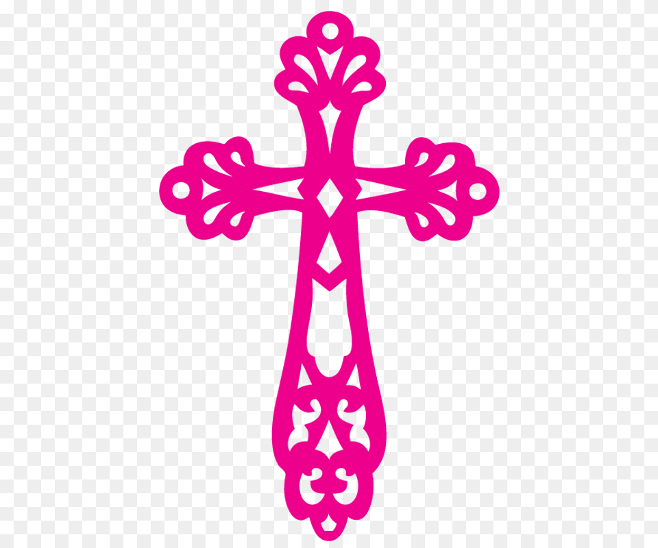 Pink Cross Clipart, Logo, Symbol, First Aid, Red Cross Png Image