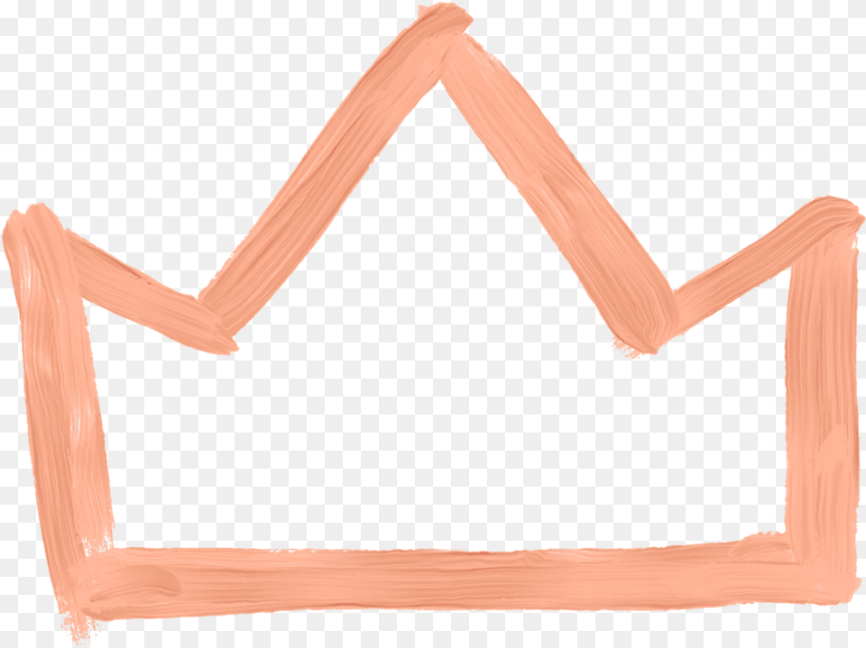 Pink Crown, Triangle, Wood Png