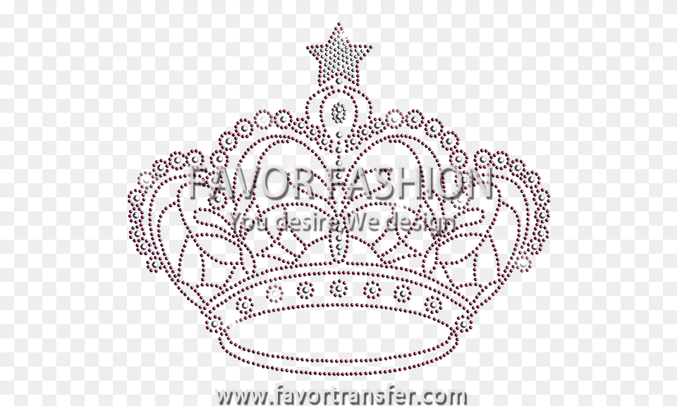 Pink Crown Rhinestone Motif Iron On Transfer For Different, Accessories, Jewelry, Tiara, Chandelier Free Png Download