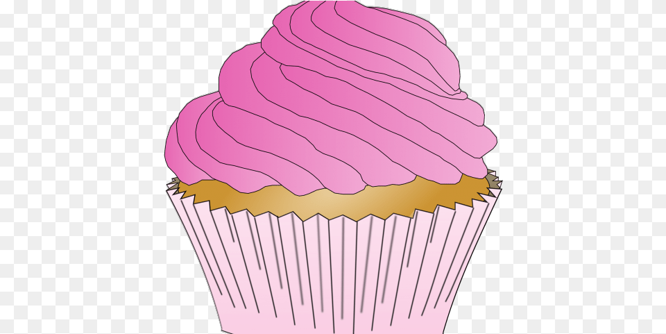 Pink Cupcake Clip Art, Cake, Cream, Dessert, Food Png