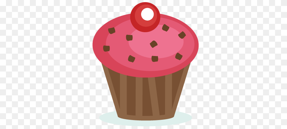 Pink Cupcake Svg Cutting File Cut Files Birthday Clipart Cupcake, Cake, Cream, Dessert, Food Free Transparent Png