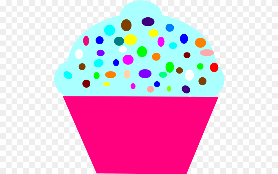 Pink Cupcakes Clipart Birthday Design Clipart Cute, Cream, Dessert, Food, Ice Cream Free Png