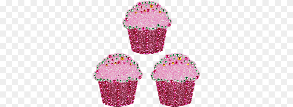 Pink Cupkcake Rhinestone Sticker Sticker Bling Bling Gemz Crystal Rhinestone Pink Cupcake, Cake, Cream, Dessert, Food Png