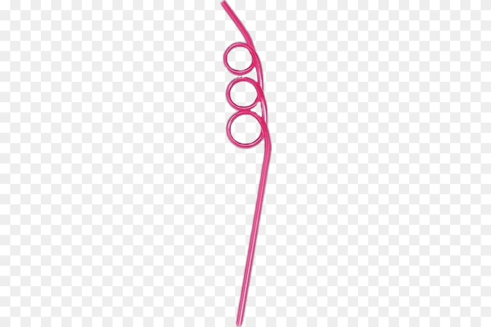 Pink Curly Wurly Straw, Spiral Free Transparent Png