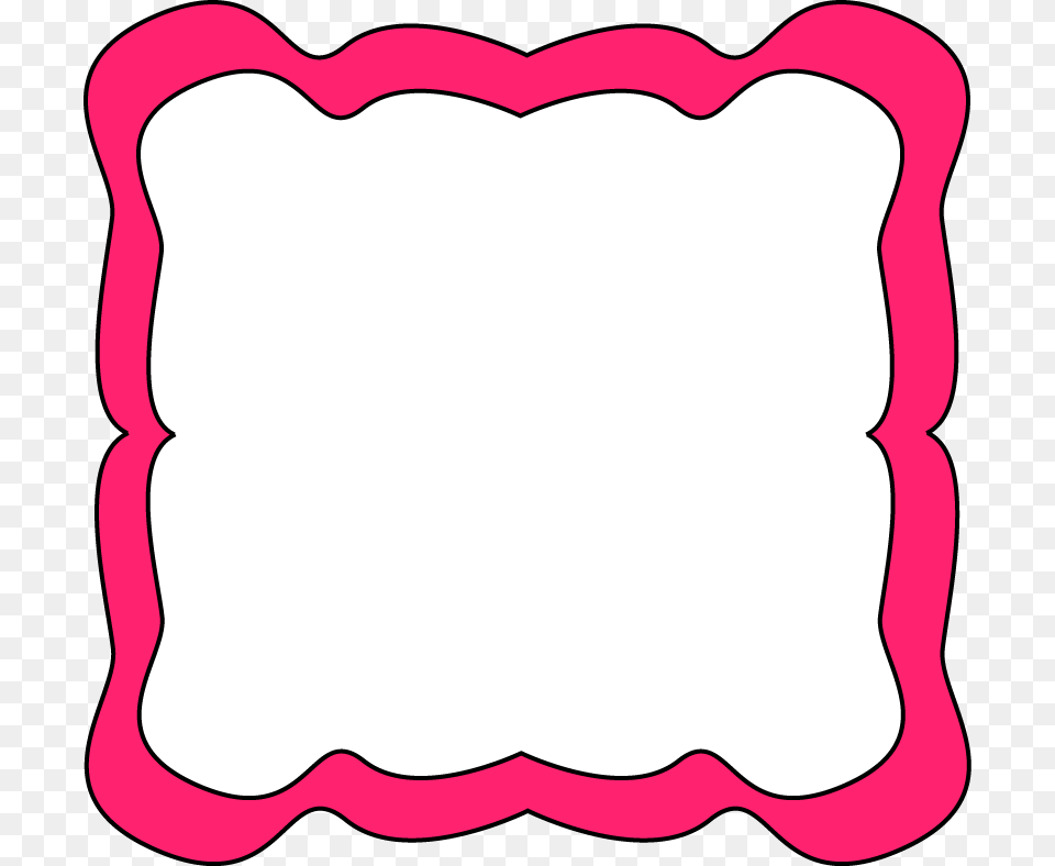 Pink Curvy Frame, Cushion, Home Decor, Pillow, Smoke Pipe Png Image