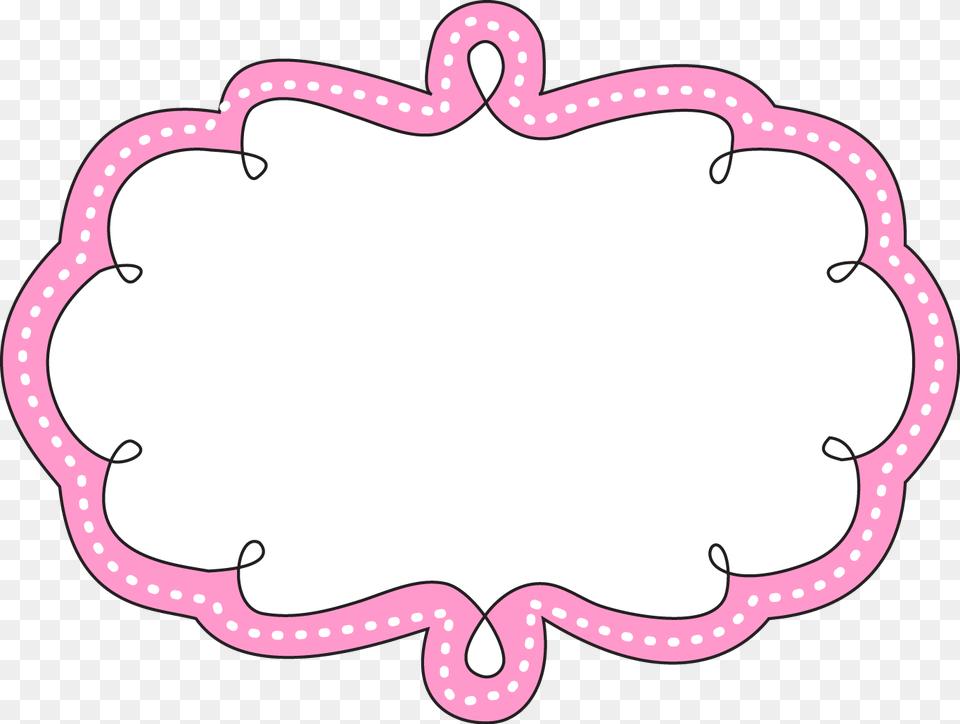 Pink Cute Border, Sticker, Bow, Weapon Free Png