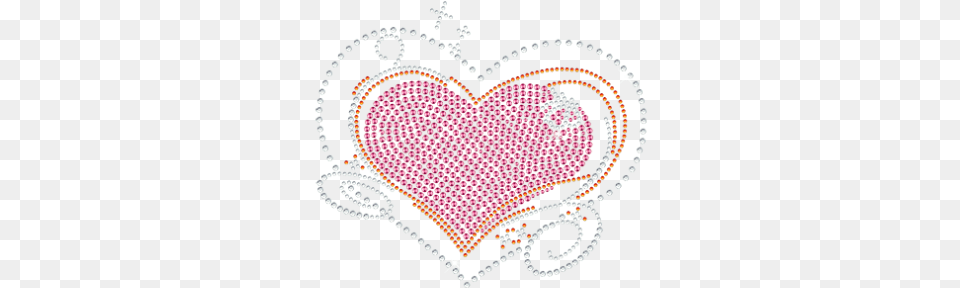 Pink Cute Heart Full Front T Shirt Motif Heart, Pattern, Embroidery, Accessories, Chandelier Free Png