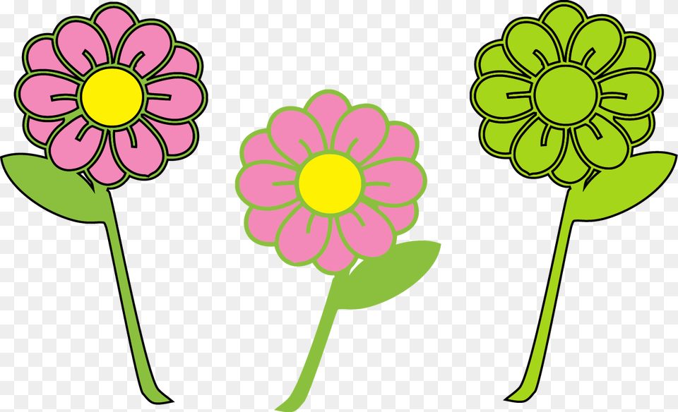 Pink Daisy Clip Art, Dahlia, Flower, Plant, Anemone Png