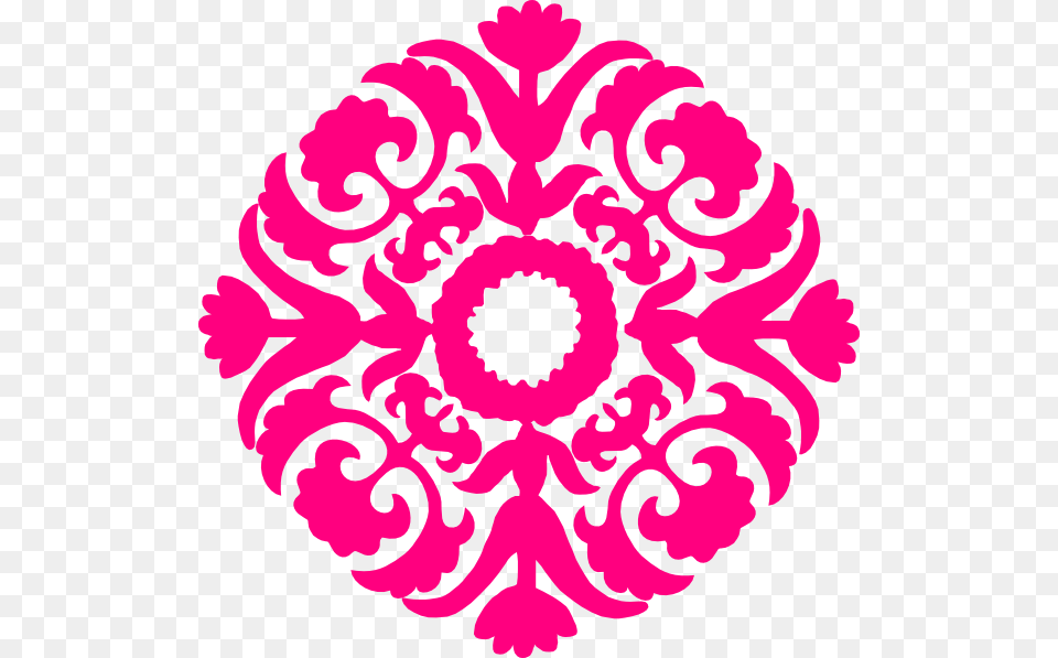 Pink Damask Hot Pink Damask Pattern, Art, Floral Design, Graphics, Home Decor Png
