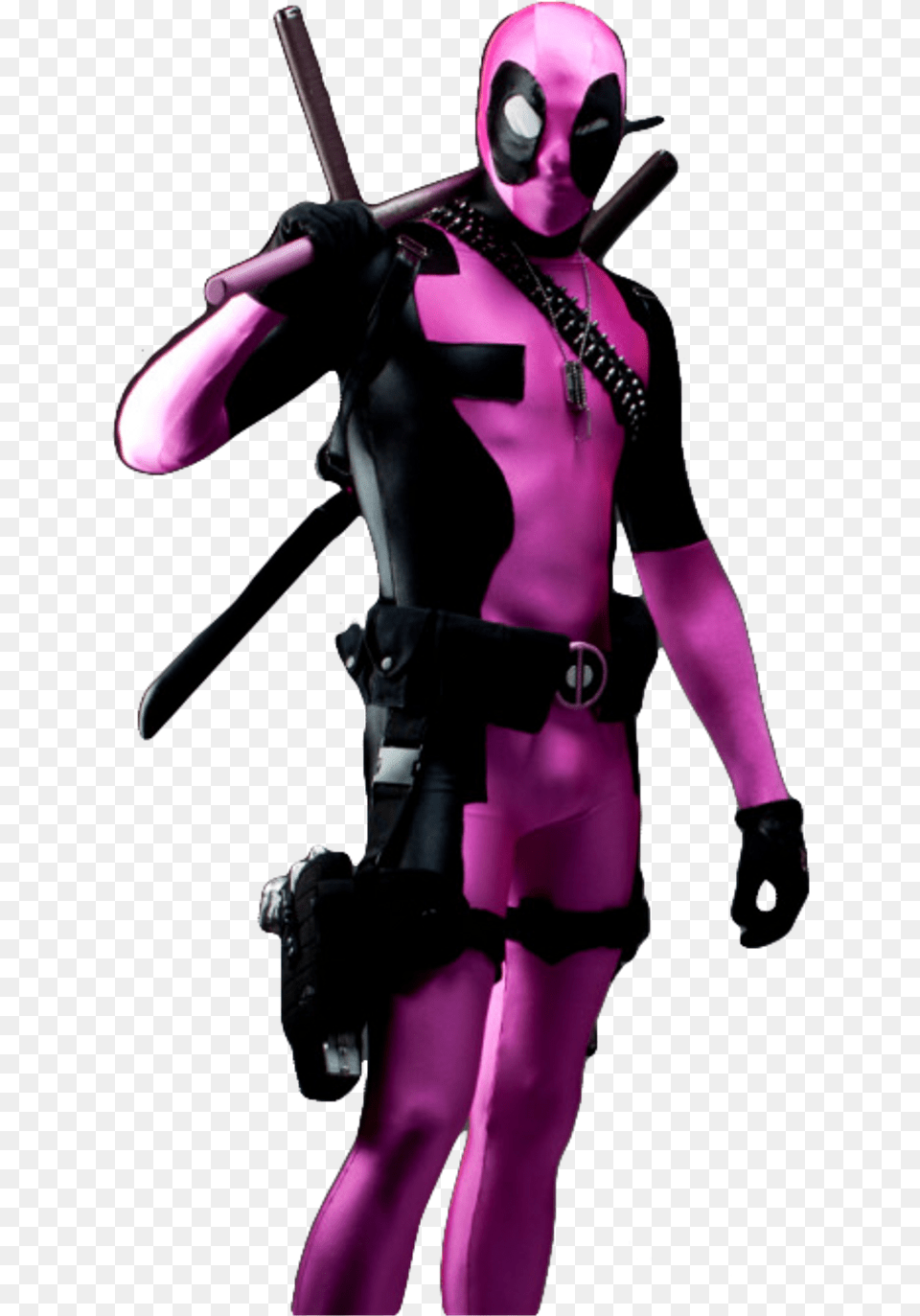 Pink Deadpool Pink Deadpool, Clothing, Costume, Person, Adult Free Png