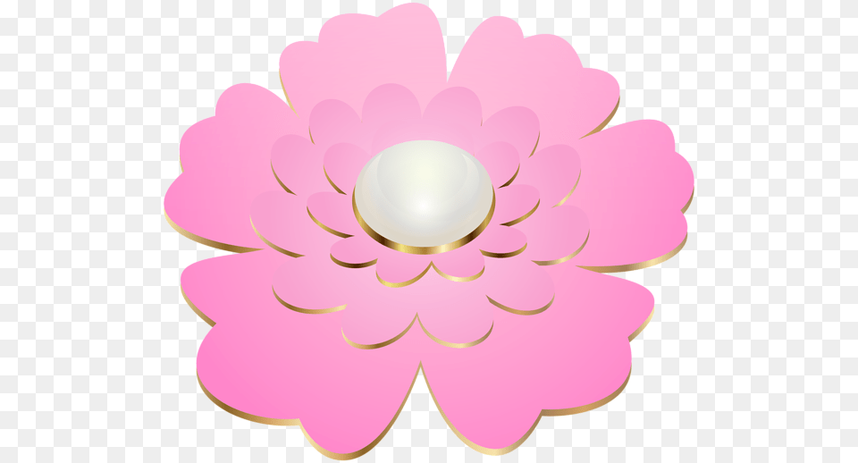 Pink Decorative Flower Transparent Clip Art Aa Flores, Accessories, Dahlia, Plant, Jewelry Free Png Download