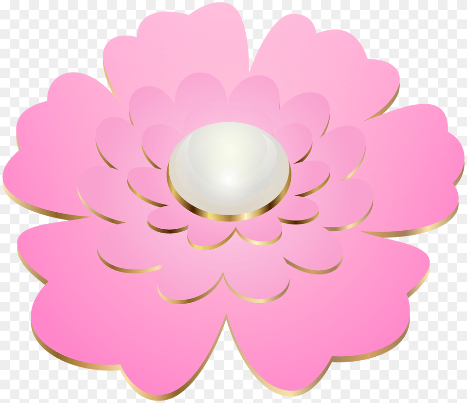 Pink Decorative Flower Transparent Clip Gallery, Accessories, Dahlia, Plant, Jewelry Free Png Download
