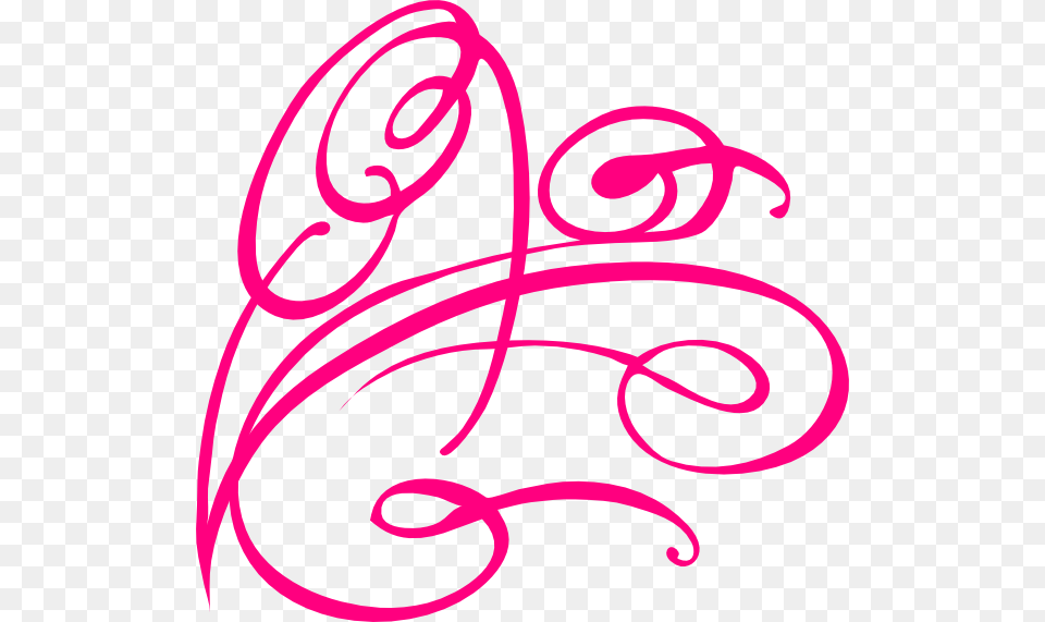 Pink Decorative Swirl Svg Clip Arts, Art, Floral Design, Graphics, Pattern Free Png
