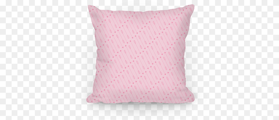 Pink Diagonal Arrow Pattern Pillow Emoji Full Size Cushion, Home Decor Png