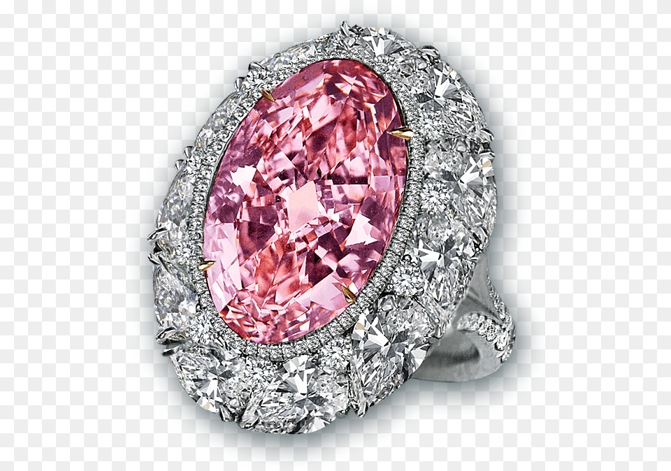 Pink Diamond Cocktail Ring, Accessories, Gemstone, Jewelry Free Png Download