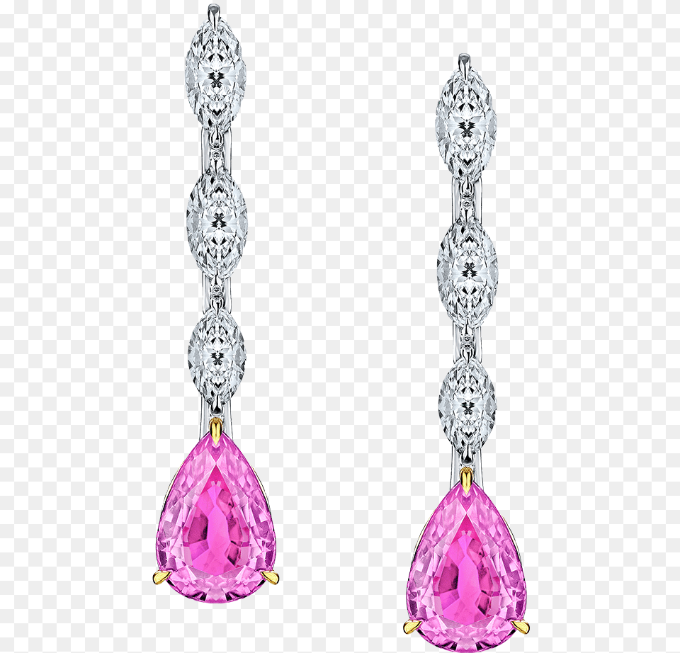 Pink Diamond Earrings, Accessories, Earring, Jewelry, Gemstone Png Image