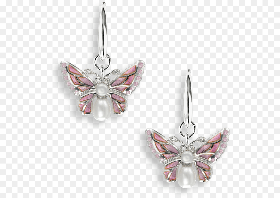 Pink Diamond Earrings, Accessories, Earring, Jewelry, Silver Png Image