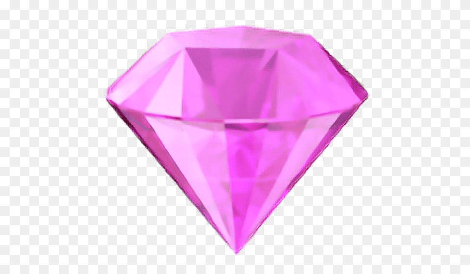 Pink Diamond Emoji Cute Transparent Background Diamond Emoji, Accessories, Gemstone, Jewelry Free Png Download