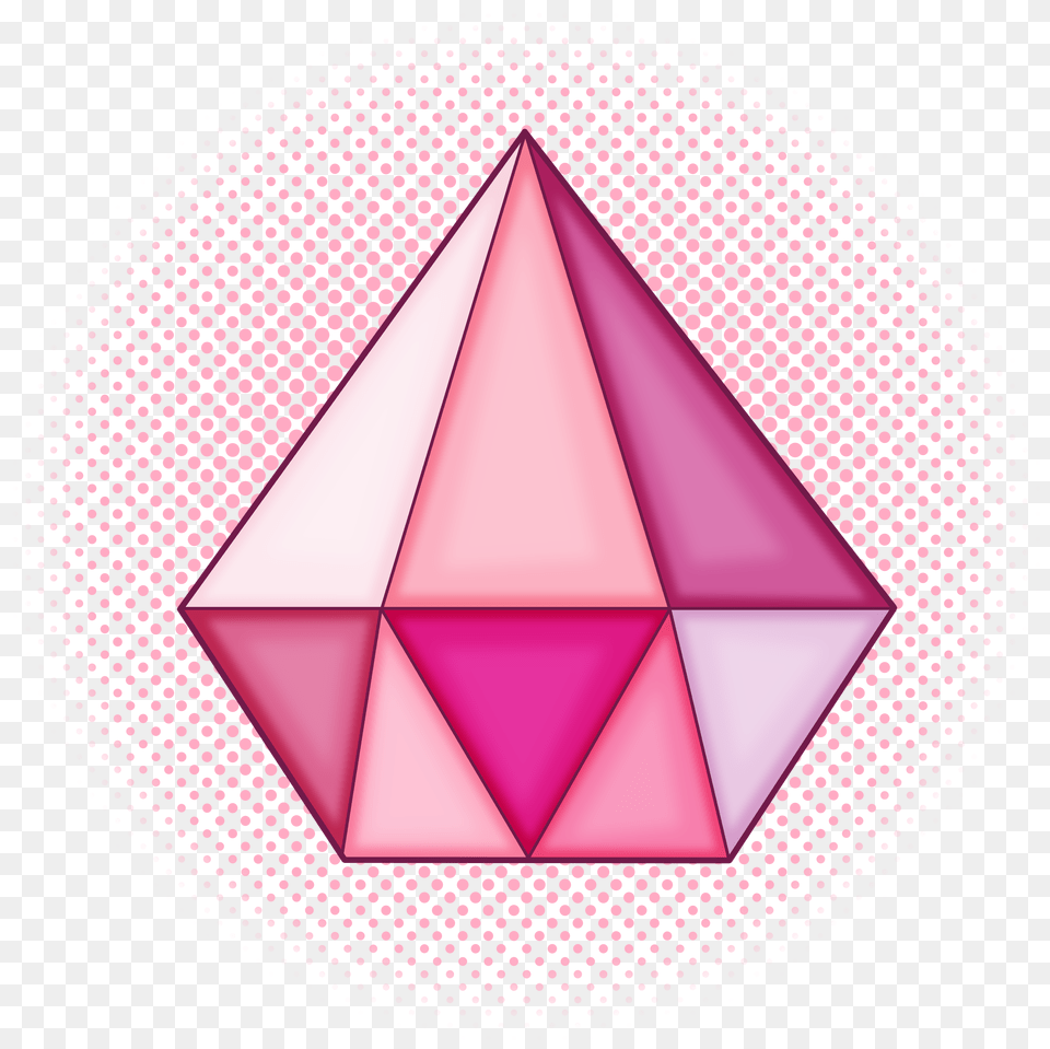 Pink Diamond Gem Version Heusden, Art, Paper, Origami, Triangle Free Transparent Png