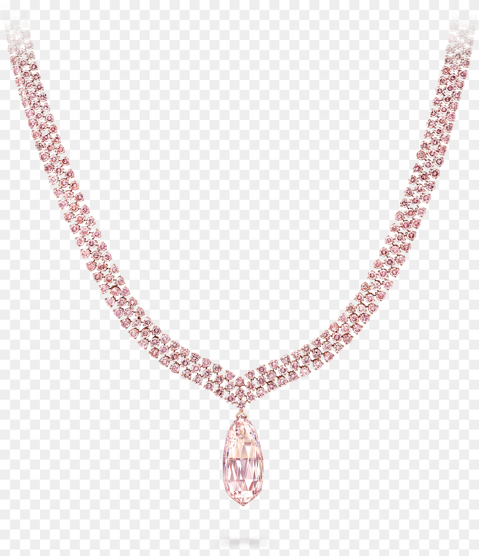 Pink Diamond Necklace 57 94 Cts Graff In Necklace, Accessories, Gemstone, Jewelry, Pendant Free Png
