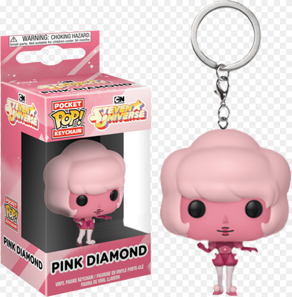 Pink Diamond Pocket Us Exclusive Pop Vinyl Keychain Funko Pocket Pop Steven Universe Pink Diamond, Baby, Person, Face, Head Free Png Download