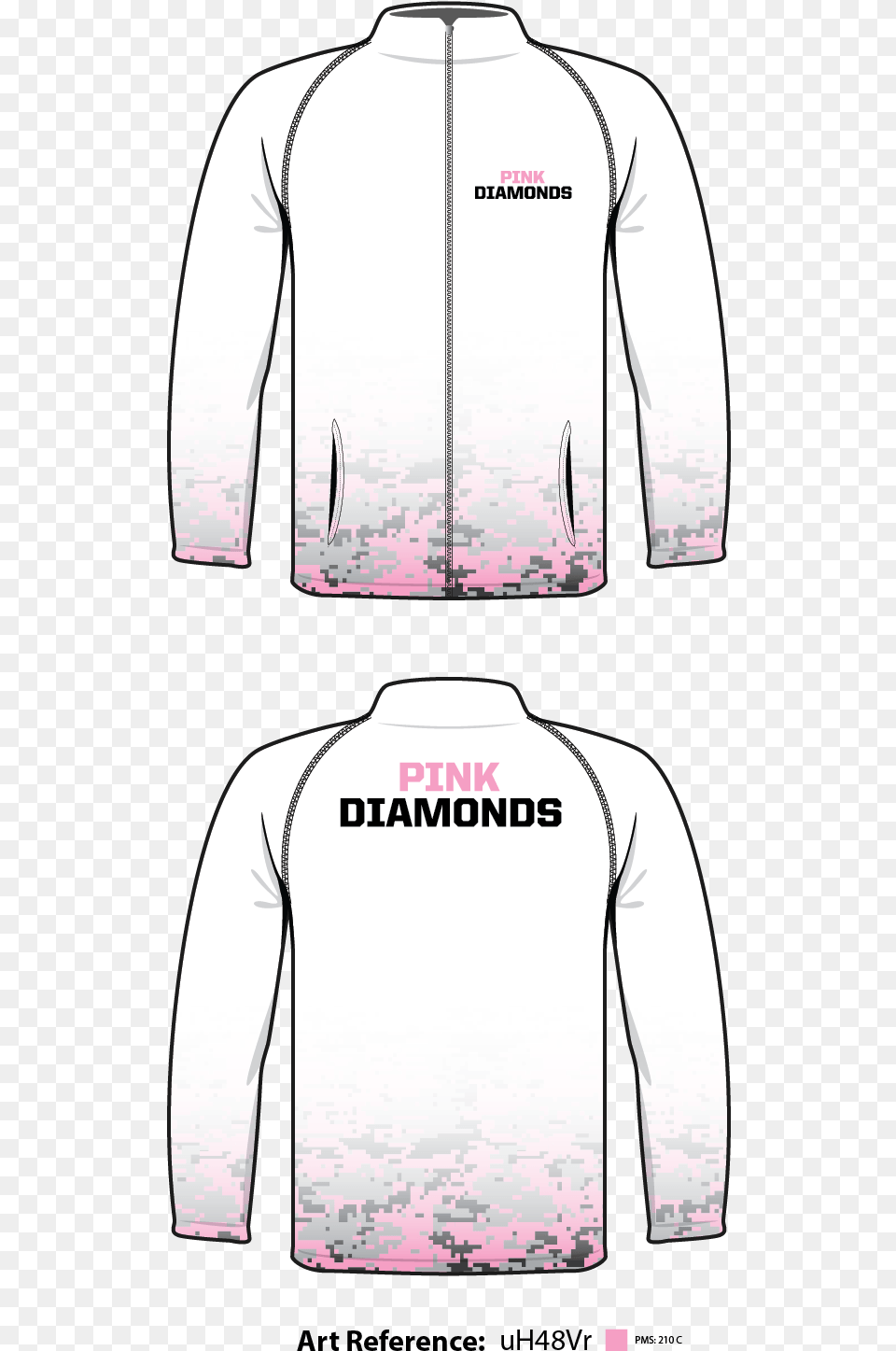 Pink Diamonds Windbreaker Jacket Long Sleeved T Shirt, Clothing, Coat, Long Sleeve, Sleeve Free Png Download