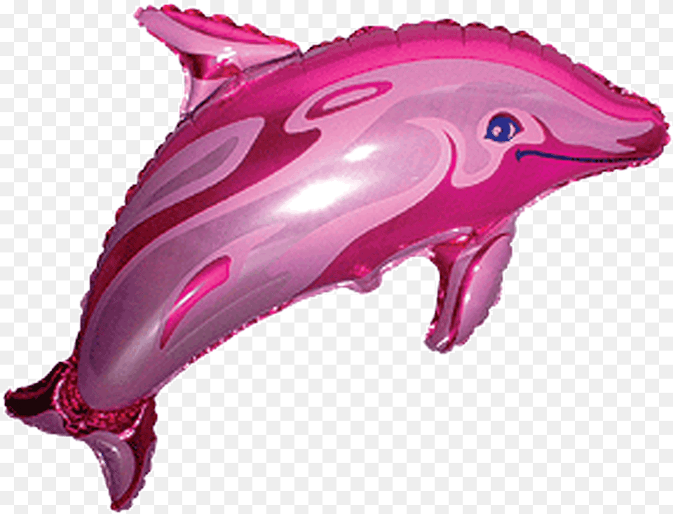 Pink Dolphin Pink Dolphin Foil Balloon, Animal, Mammal, Sea Life, Appliance Free Png