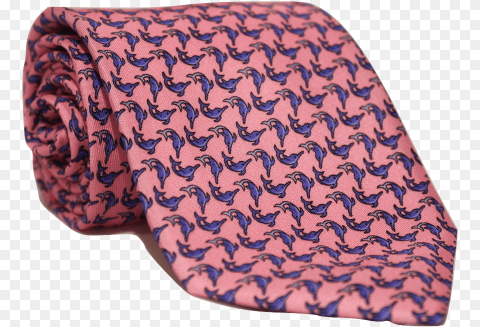 Pink Dolphin Twill Necktie Logitech, Accessories, Formal Wear, Tie, Pattern Free Png