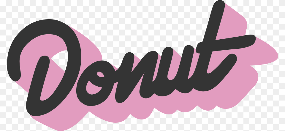 Pink Donut, Logo, Text, Smoke Pipe Png Image