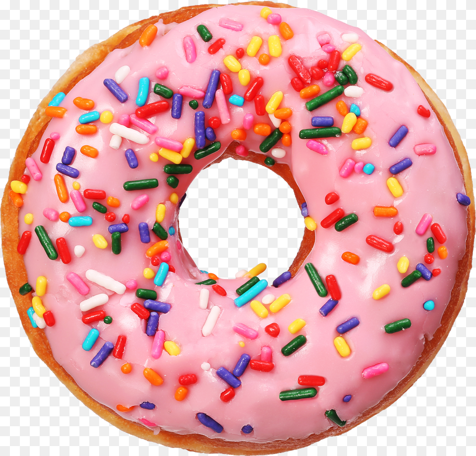 Pink Donut Free Png Download