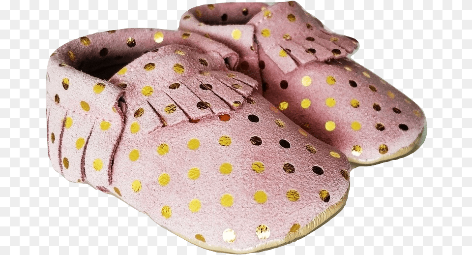 Pink Dot Baby Moccasins Transparent Pink Baby Shoes, Clothing, Footwear, Shoe, Sandal Free Png Download