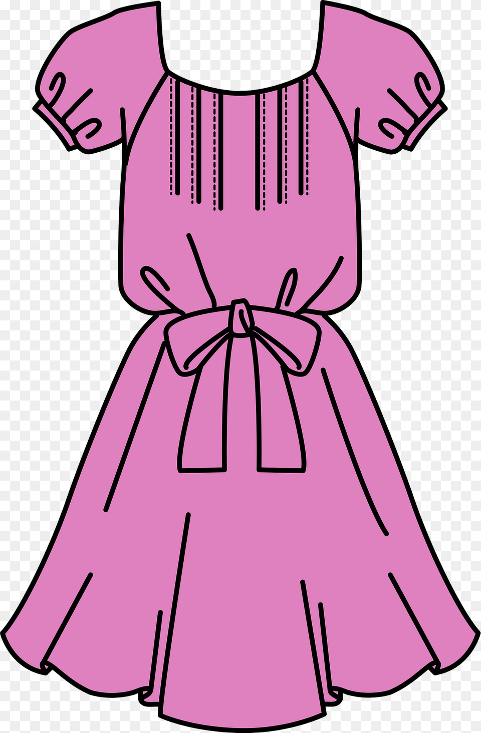 Pink Dress Clipart, Clothing, Blouse, Formal Wear, Person Free Transparent Png