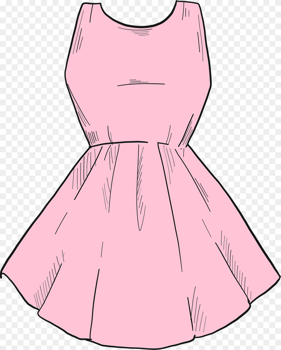 Pink Dress Clipart, Clothing, Formal Wear, Evening Dress, Person Free Png Download