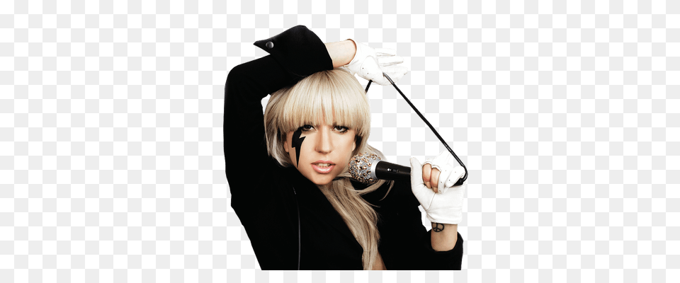 Pink Dress Lady Gaga Transparent, Hand, Head, Photography, Glove Free Png Download
